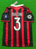 Paolo Maldini #3 - AC Mailand 2009 2010 Rot-Schwarz Trikot Fußballtrikot