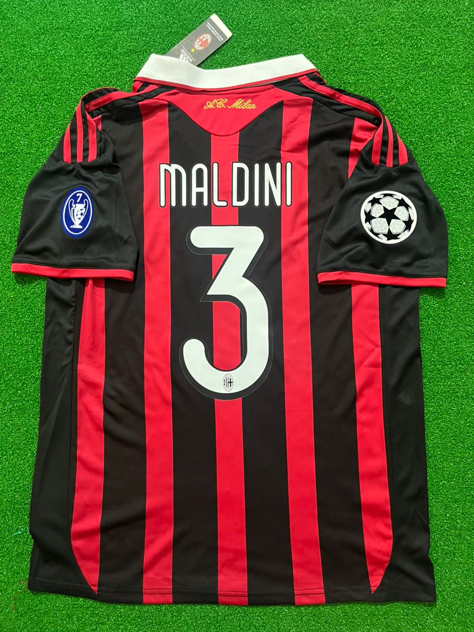 Paolo Maldini #3 - AC Mailand 2009 2010 Rot-Schwarz Trikot Fußballtrikot