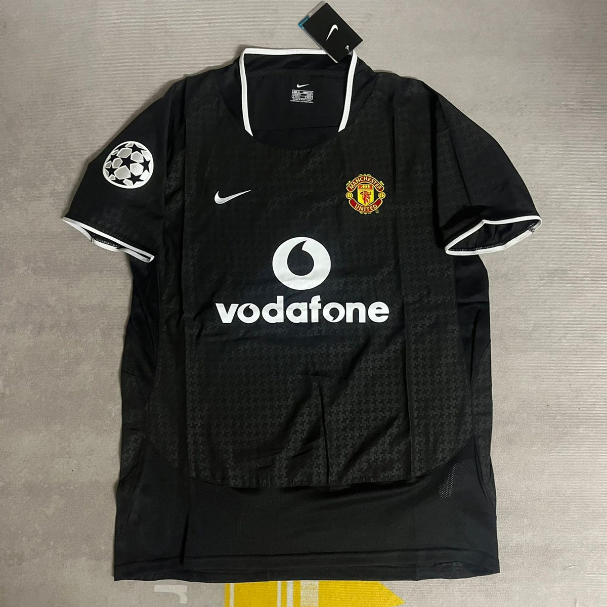 Cristiano Ronaldo Manchester United 2003 2004 Retro Schwarzes Trikot