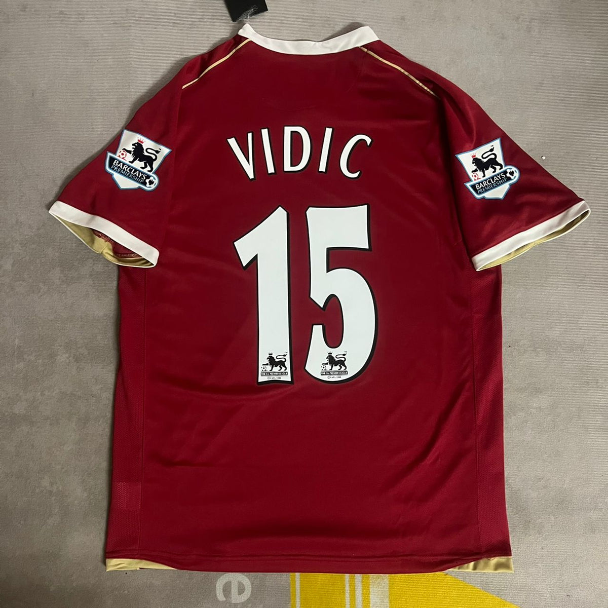 Nemanja Vidic Manchester United Kinder 2006/07 Rot Trikot Fußballtrikot KinderTrikot Maglia Soccer Shirt