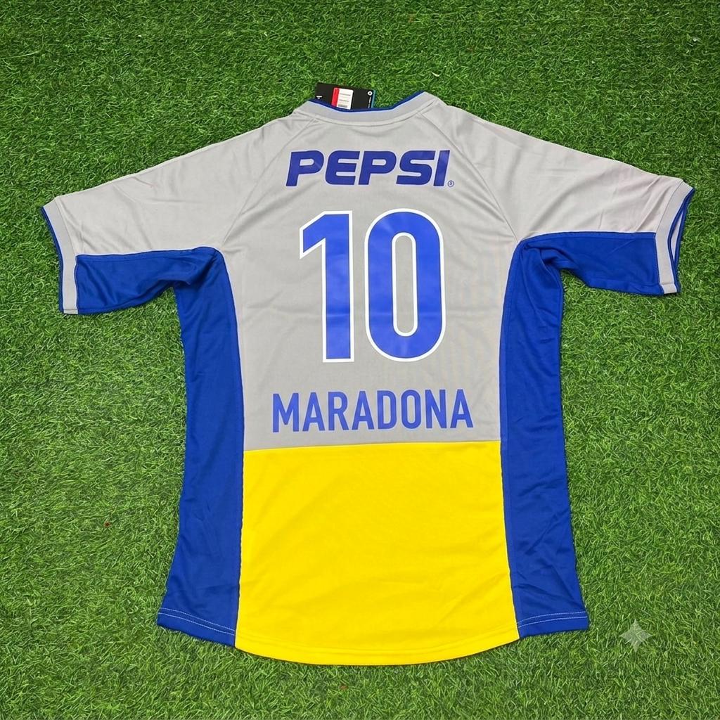 Diego Armando Maradona Boca Juniors Auswärts-Retro-Fußballtrikot