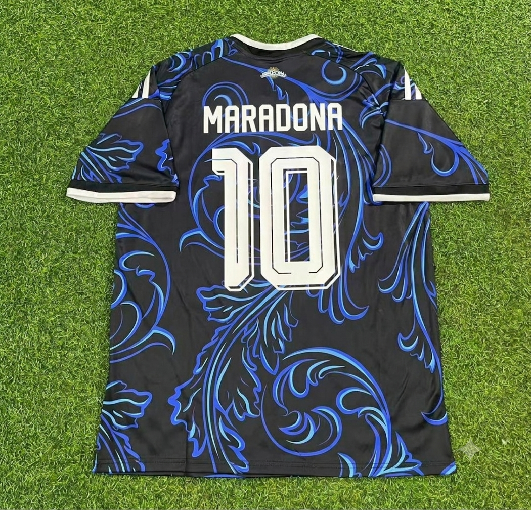 Diego Armando Maradona #10 Argentinien Retro Fußballtrikot Set