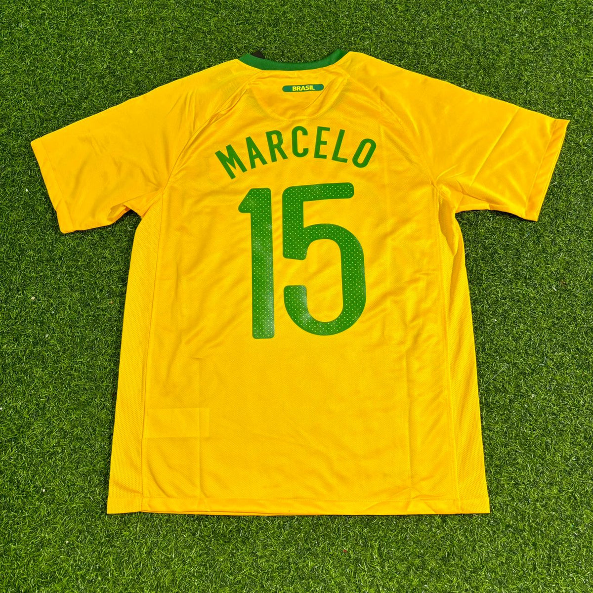 Marcelo Brazil 2010 World Cup Retro Yellow Jersey Trikot