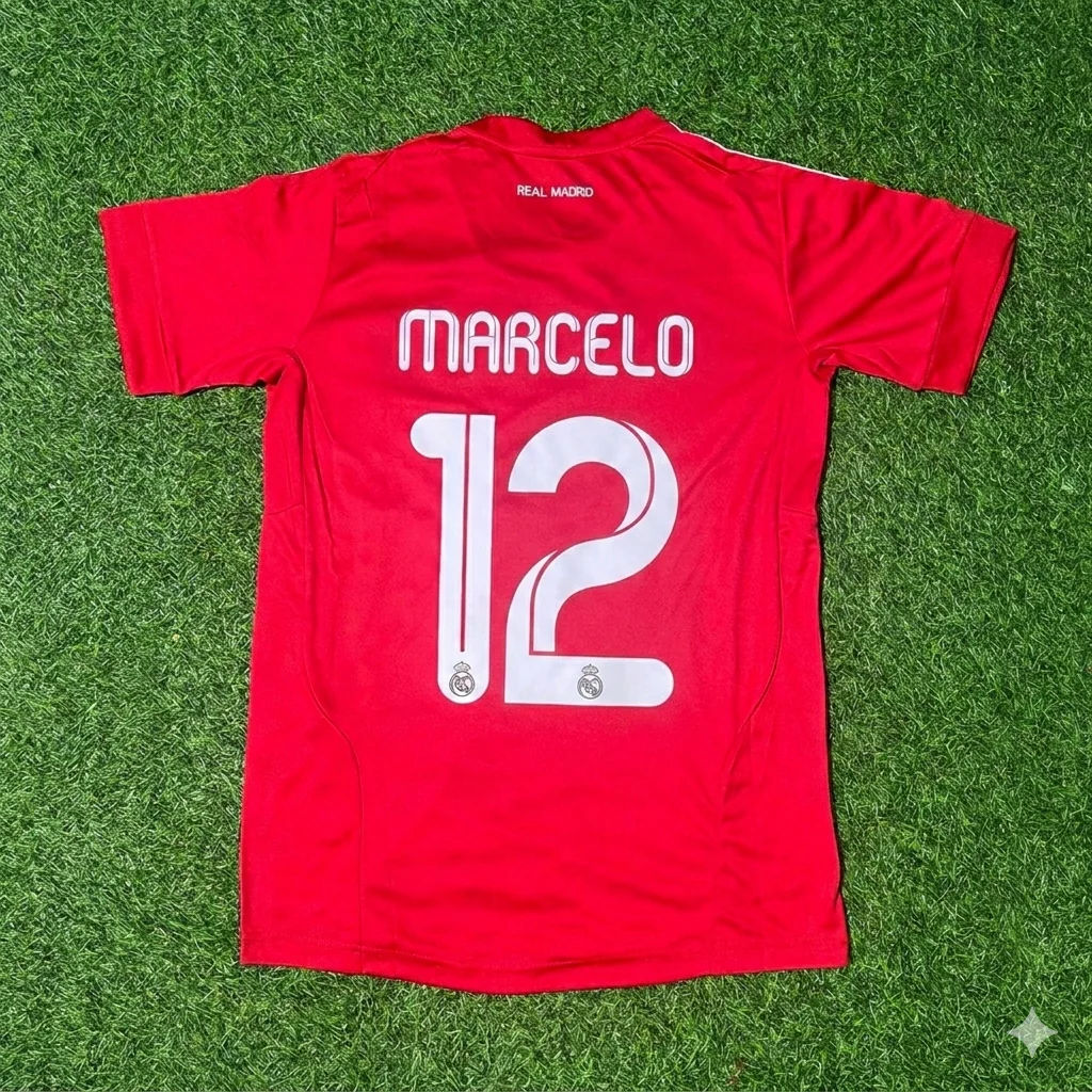 Marcelo 12- Real Madrid 2011/2012 Red Football Jersey