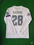 Marco Asensio 28- Real Madrid 2016 Champions League Final Long Sleeve Jersey Trikot Maillot Soccer Shirt