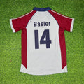 Mario Basler #14 FC Bayern München 1998-1999 Auswärts Retro Fußballtrikot Grau