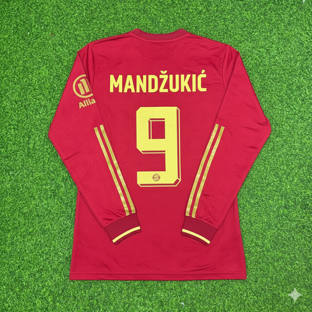 Mario Mandžukić 9- Bayern München 125 Jahre Spezial-Edition Fußballtrikot