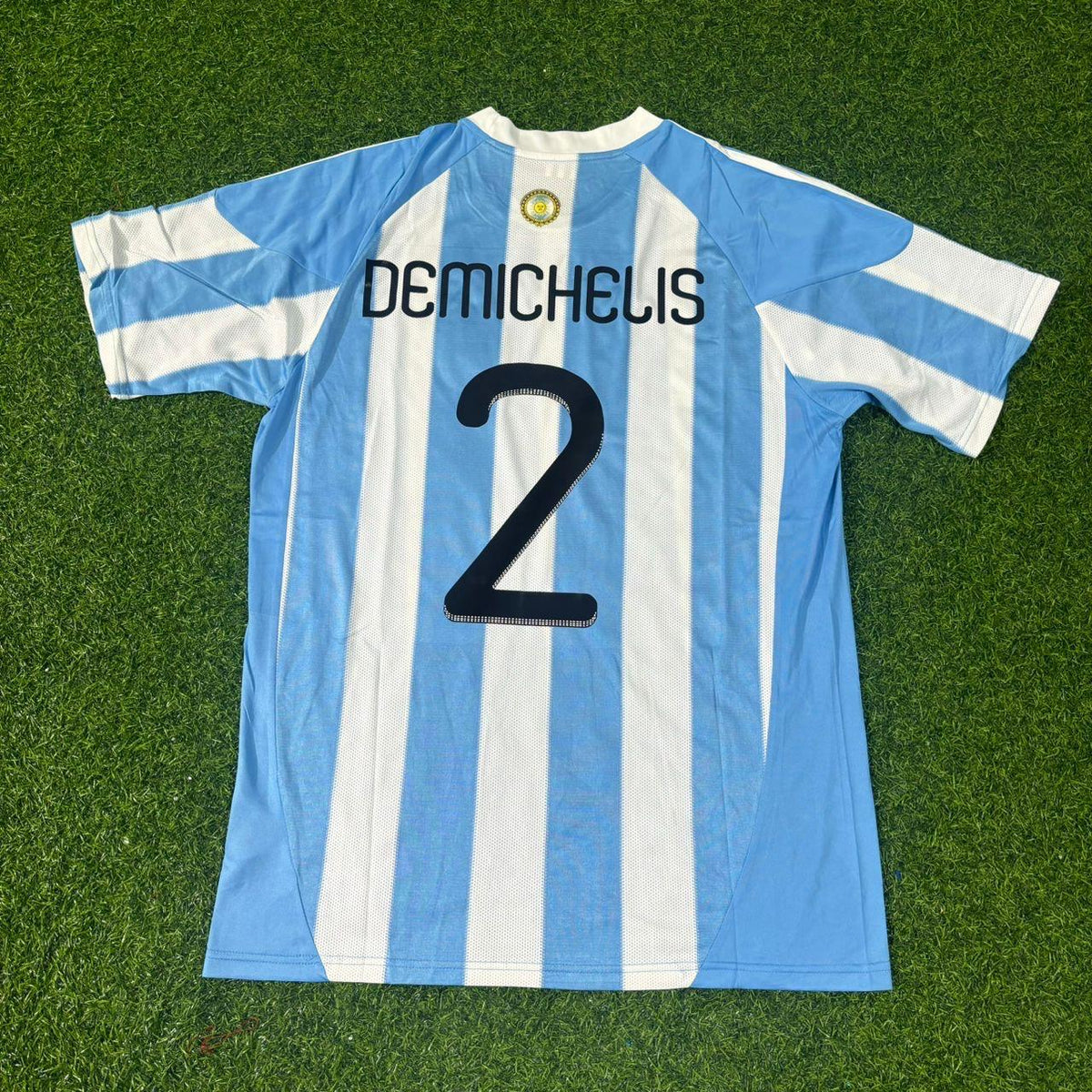 Martín Demichelis 2- 2010 World Cup Argentina Retro Jersey