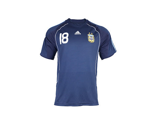 Lionel Messi 2008 Retro Argentinien Schwarz Trikot Fußballhemd
