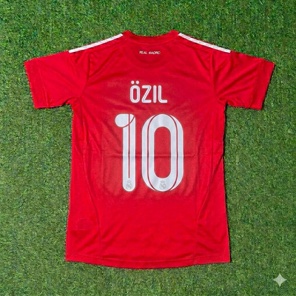 Mesut Özil 10- Real Madrid 2011/2012 Rotes Fußballtrikot