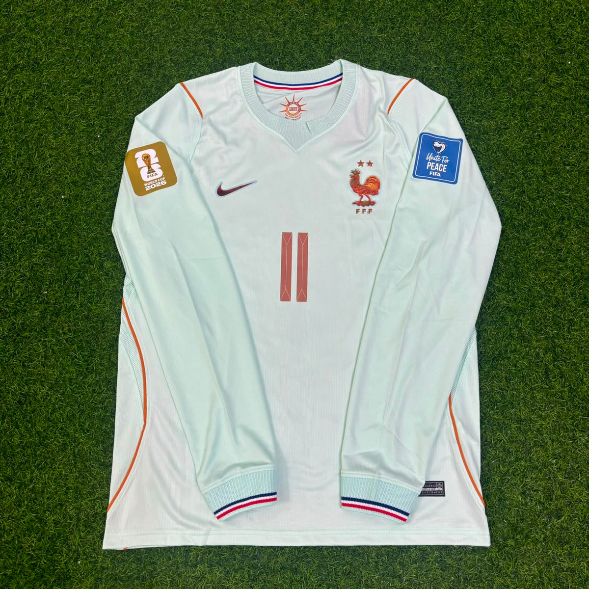 Michael Olise #11 France 2026 World Cup Away Long Sleeve Jersey