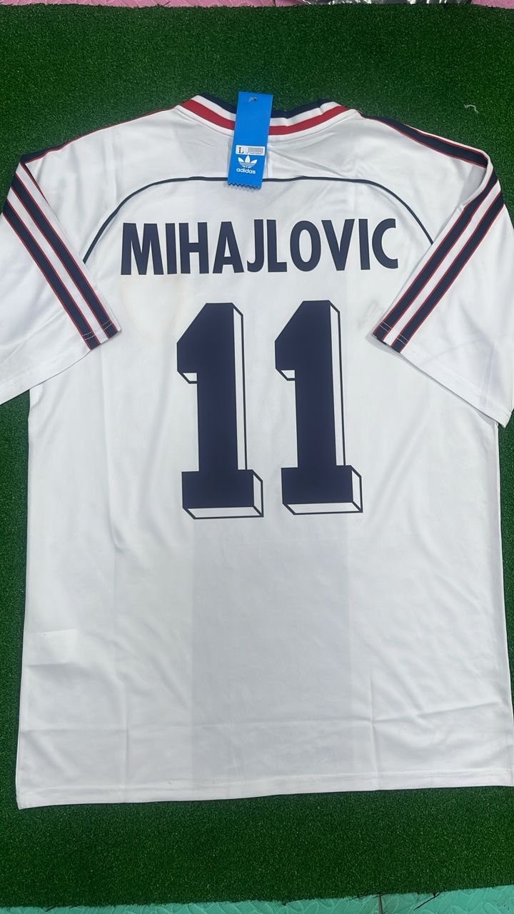 Sinisa Mihajlovic Jugoslawien Retro Schwarz Kit Trikot Maglia Fußballtrikot