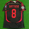 Gennaro Gattuso Milan 2006 2007 Schwarzes Retro-Trikot