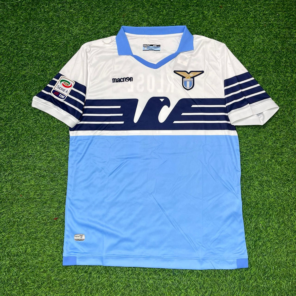 Miroslav Klose #11 Lazio Weiß Blau Retro Heimtrikot
