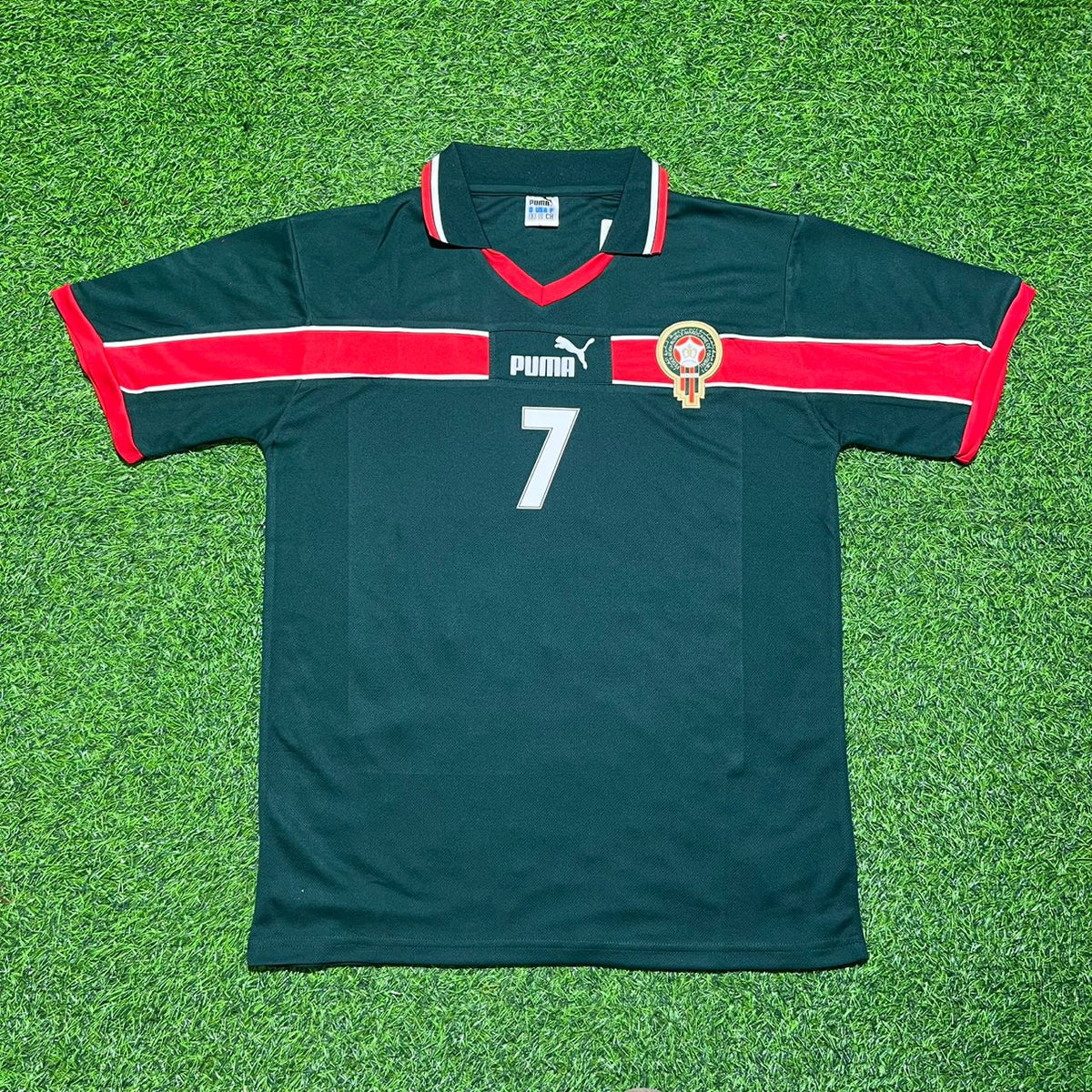 Mustapha Hadji Morocco 1998 Home Season Retro Football Jersey