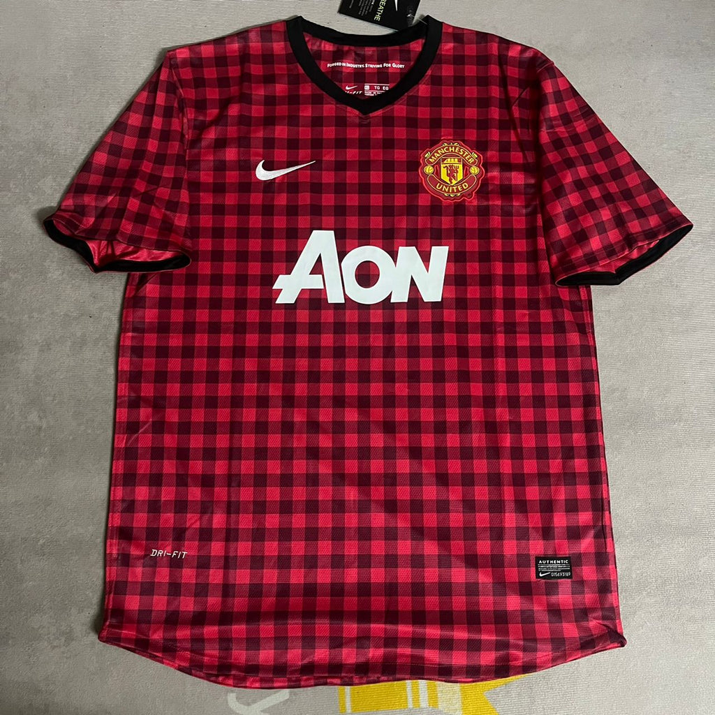 Paul Scholes Manchester United 2012 2013 Season Red Retro Jersey Maillot Trikot