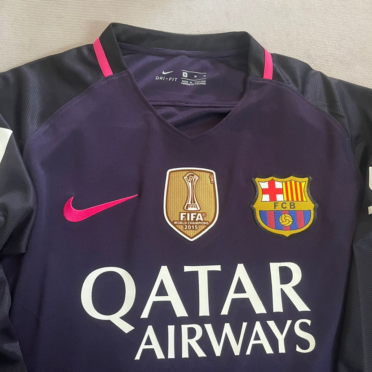Lionel Messi Barcelona 2016/17 Retro Langarm Fußballtrikot-Set