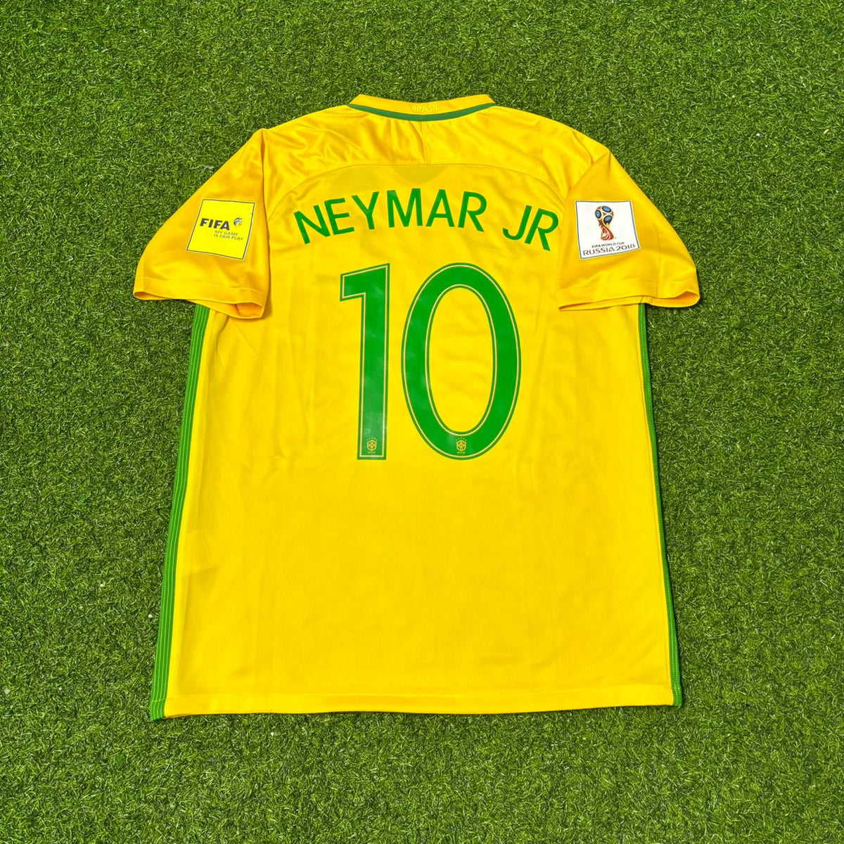 Neymar Jr. #10 Brasilien Heimtrikot Fußball-Weltmeisterschaft 2018