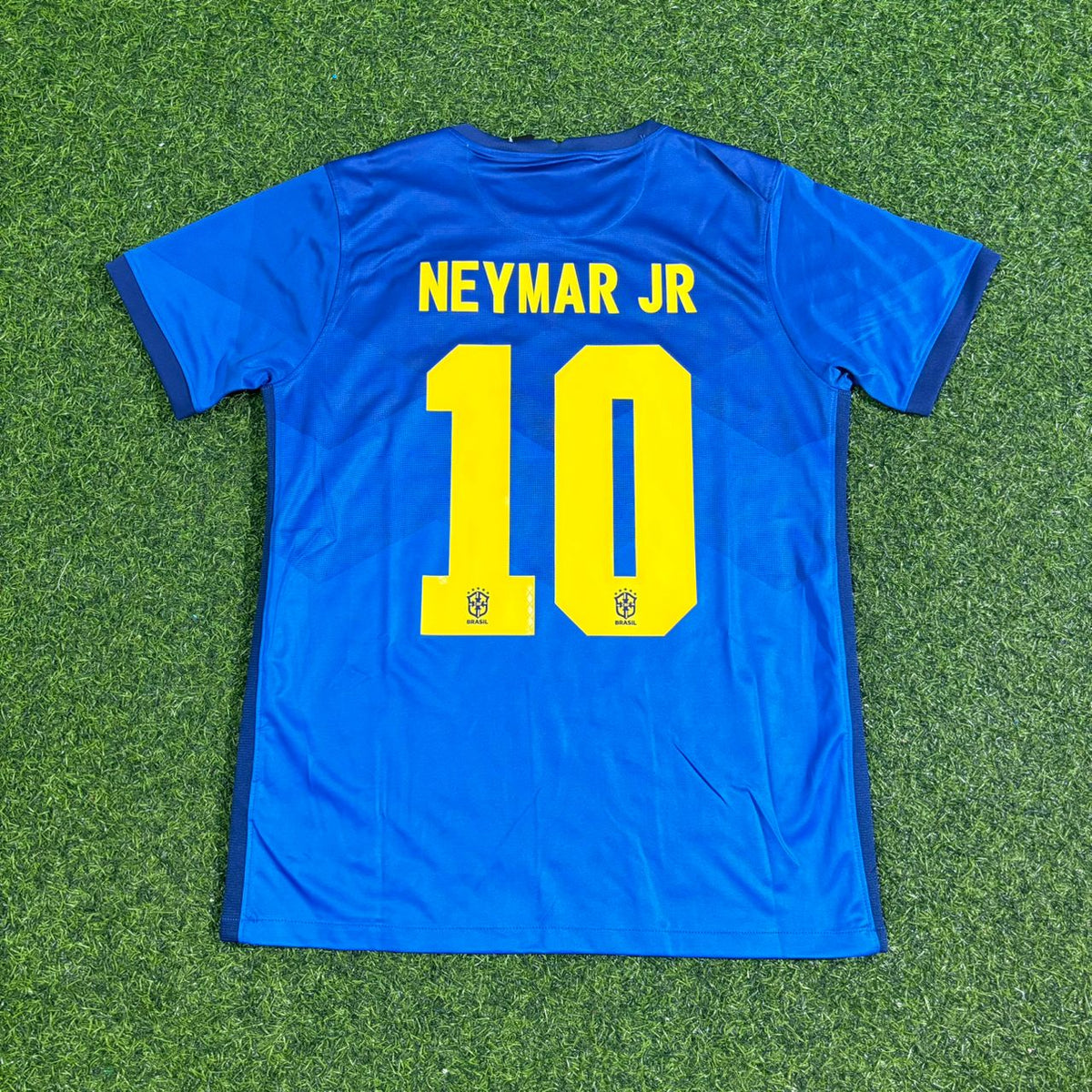 Neymar Jr Brasilien 2021 Copa America Blaues Fußballtrikot