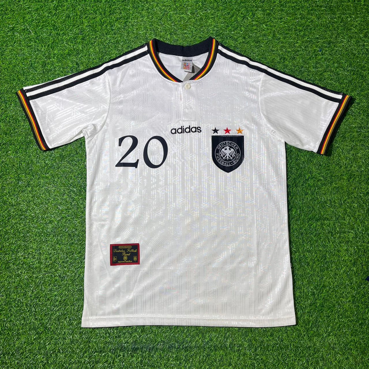 Oliver Bierhoff Deutschland EM 1996 Finale Germany Heim Retro Fußballtrikot Set