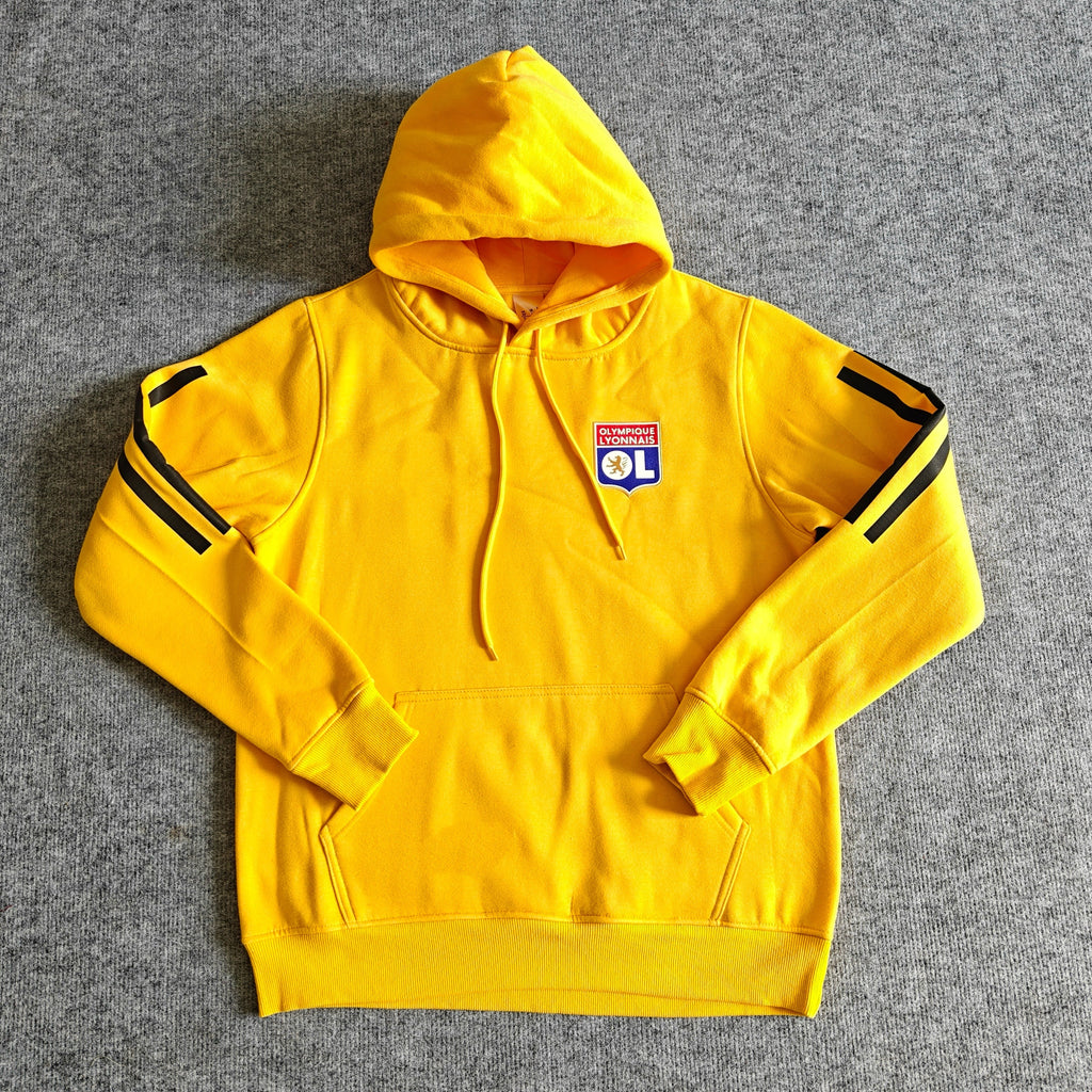 Olympique Lyonnais – Kapuzenpullover Winter-Fleece – Fußball-Hoodie