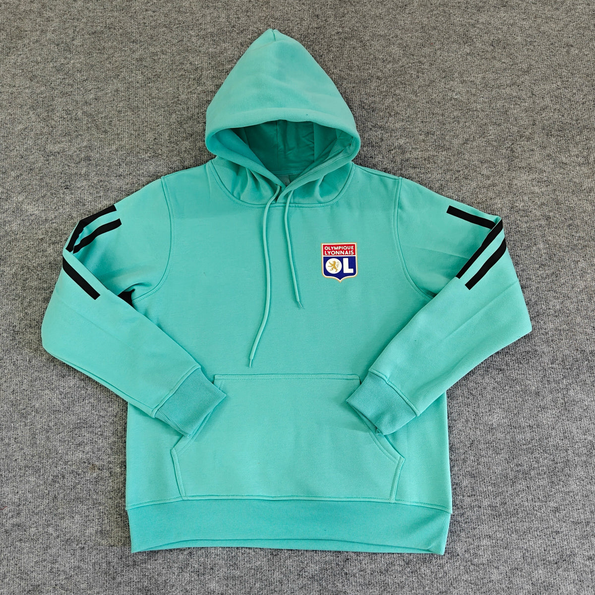 Olympique Lyonnais – Kapuzenpullover Winter-Fleece – Fußball-Hoodie
