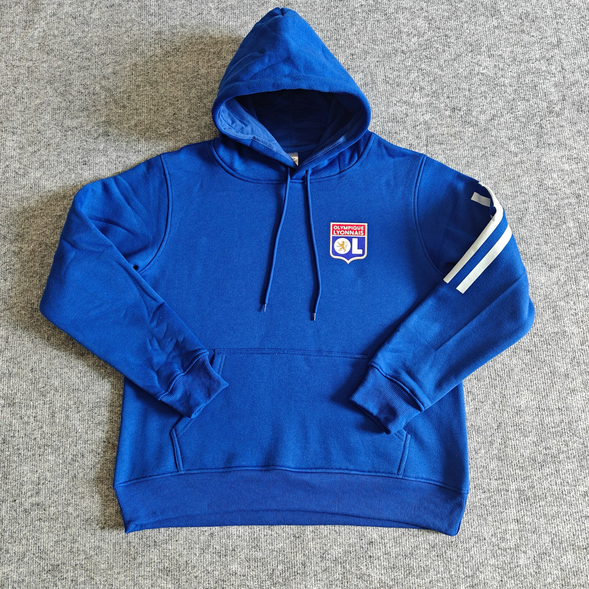 Olympique Lyonnais – Kapuzenpullover Winter-Fleece – Fußball-Hoodie