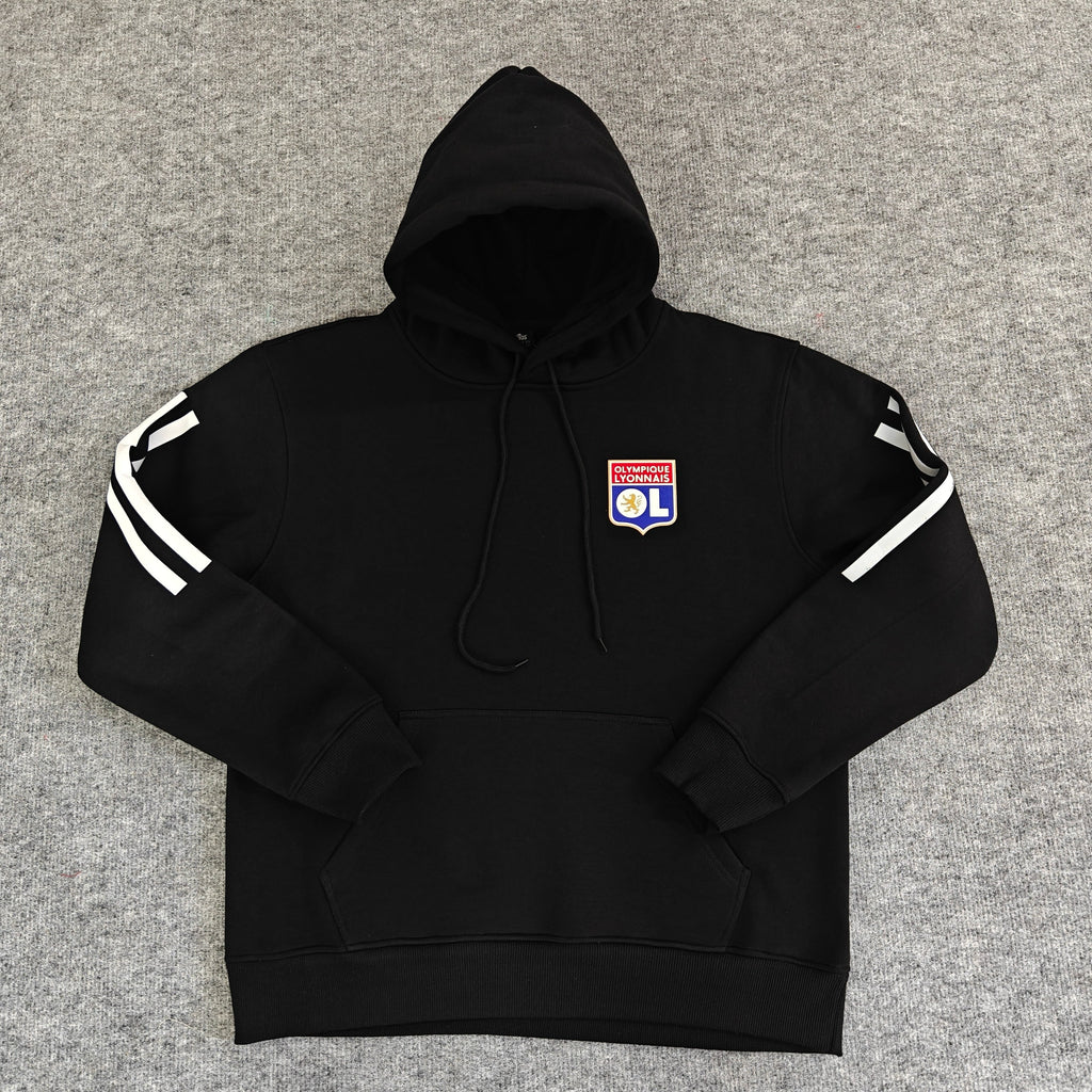 Olympique Lyonnais – Kapuzenpullover Winter-Fleece – Fußball-Hoodie