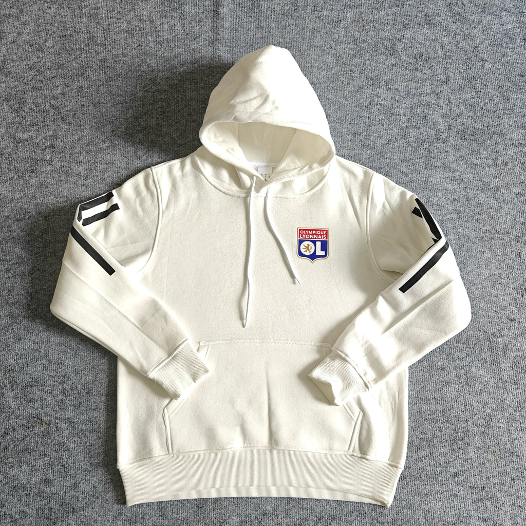 Olympique Lyonnais – Kapuzenpullover Winter-Fleece – Fußball-Hoodie