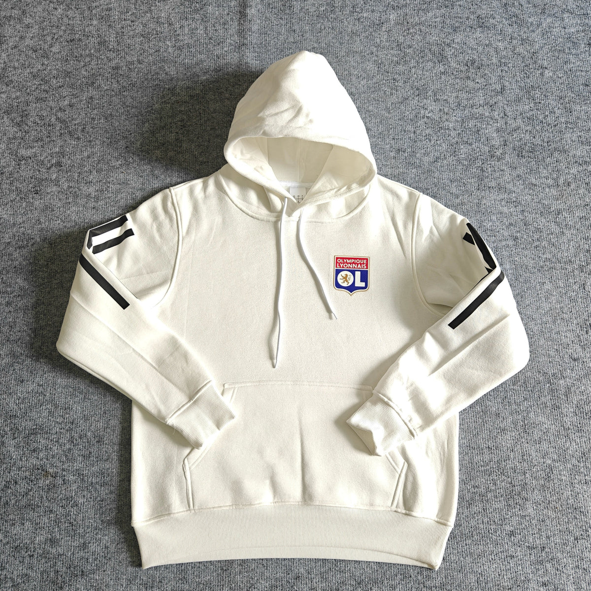 Olympique Lyonnais – Kapuzenpullover Winter-Fleece – Fußball-Hoodie