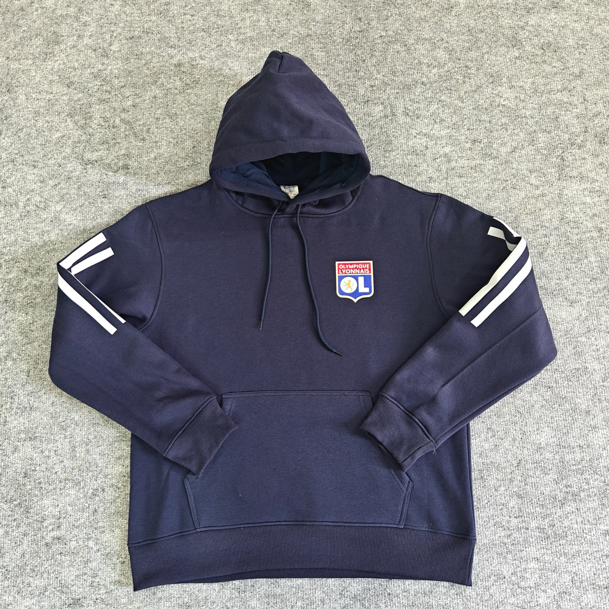 Olympique Lyonnais – Kapuzenpullover Winter-Fleece – Fußball-Hoodie