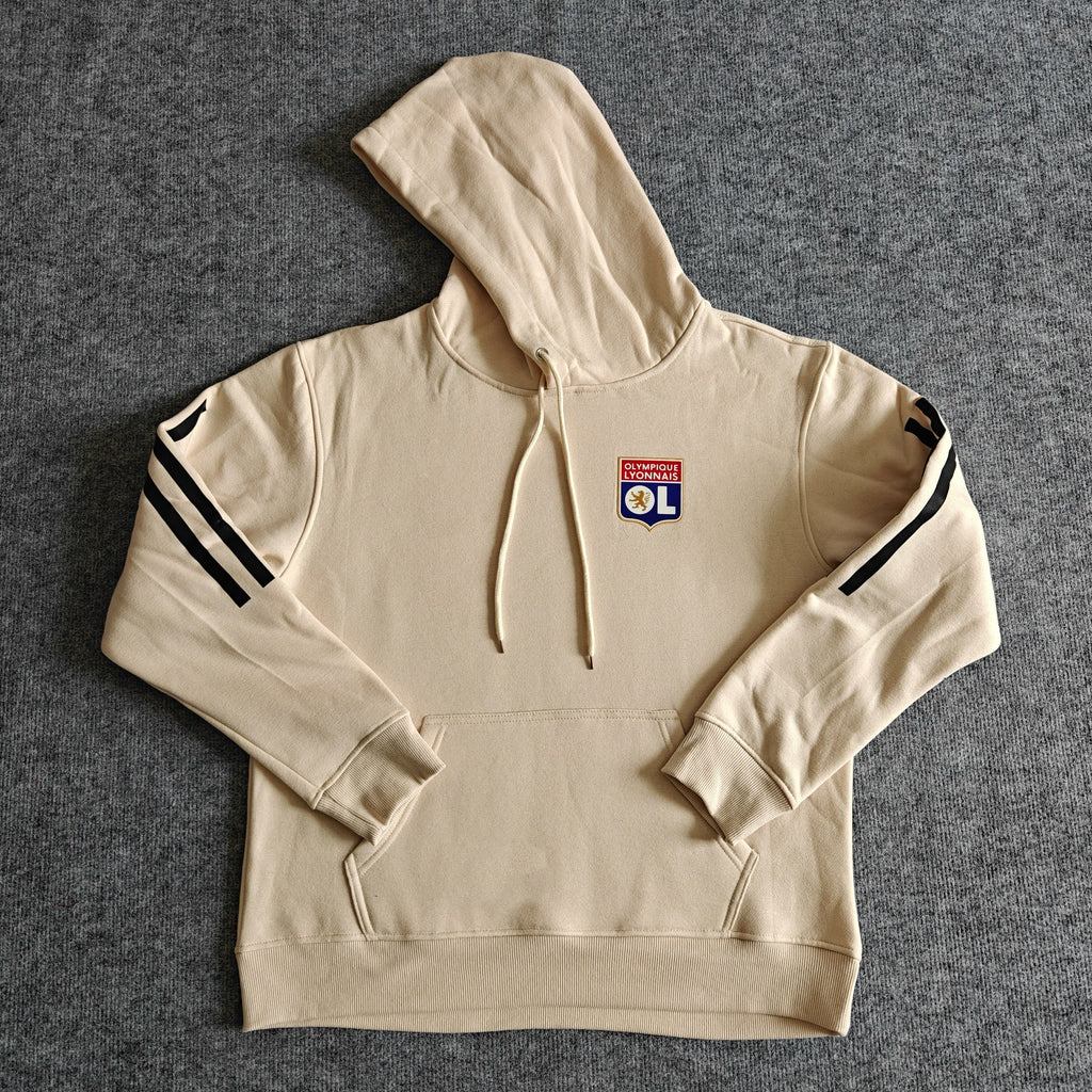 Olympique Lyonnais – Kapuzenpullover Winter-Fleece – Fußball-Hoodie