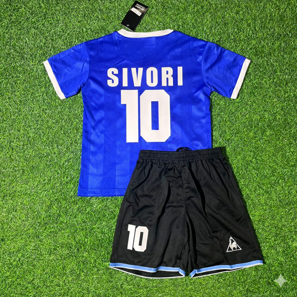Omar Sívori 10- Argentina Blue Kids Retro Football Jersey Kit