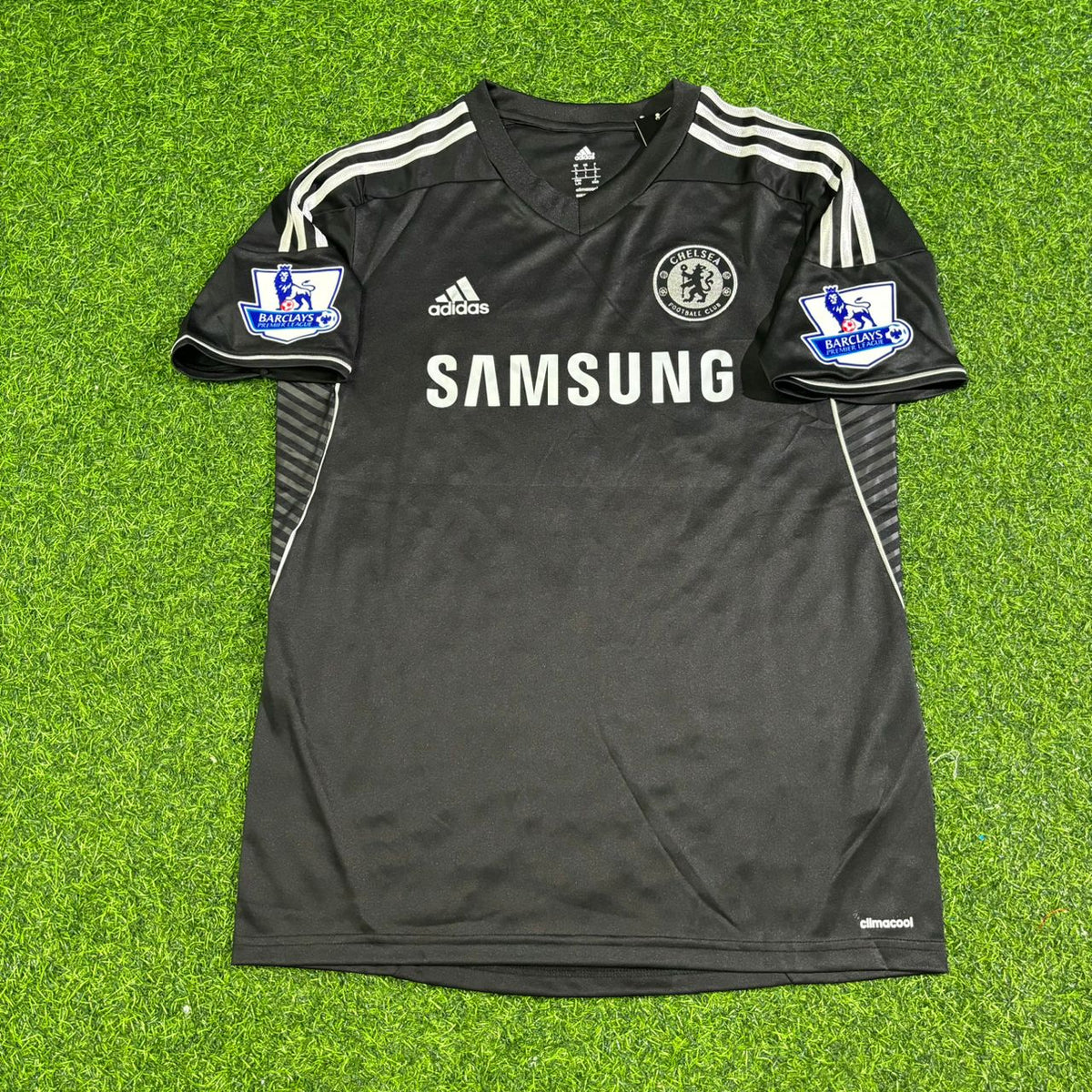 Oscar Chelsea 2013-14 Schwarzes Retro Fußballtrikot-Set