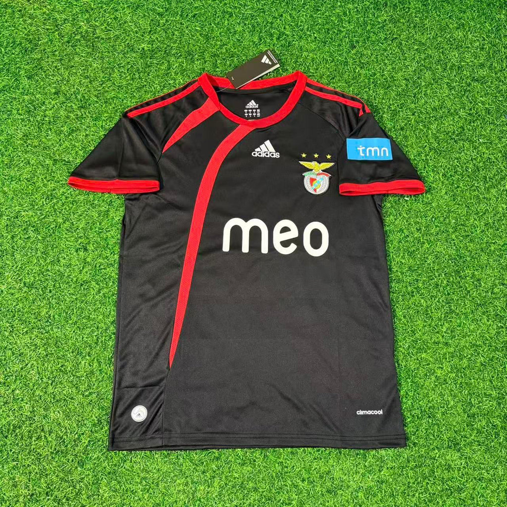 Pablo Aimar 10 – Benfica 2009/2010 Away Black Retro Kit Jersey Trikot Maillot Soccer Shirt