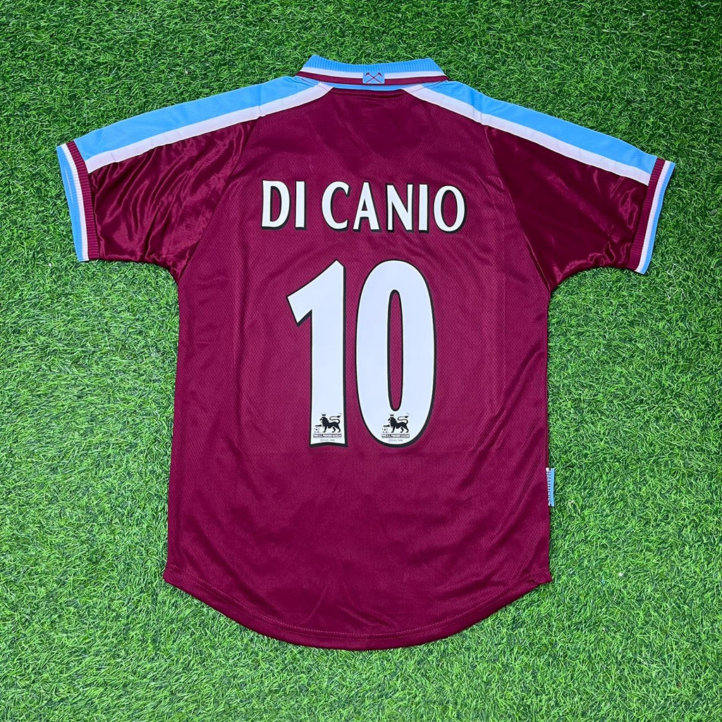Paolo Di Canio #10 West Ham 1999-2000 Home Retro Football Jersey