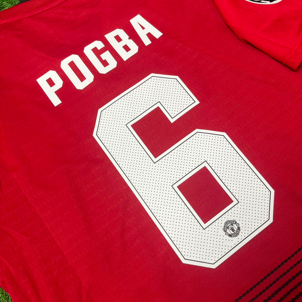 Paul Pogba 6 Manchester United 2018 2019 Retro-Fußballtrikot