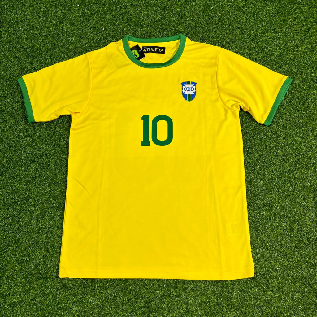 Pelé Brasilien 1970 WM Retro Heimtrikot