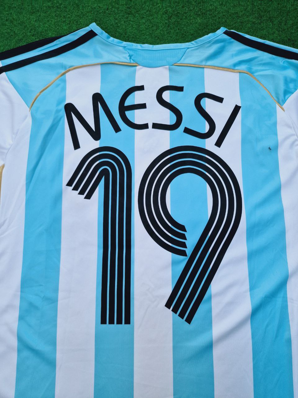 Lionel Messi Argentinien WM 2006 Retro Langarm-Fußballtrikot