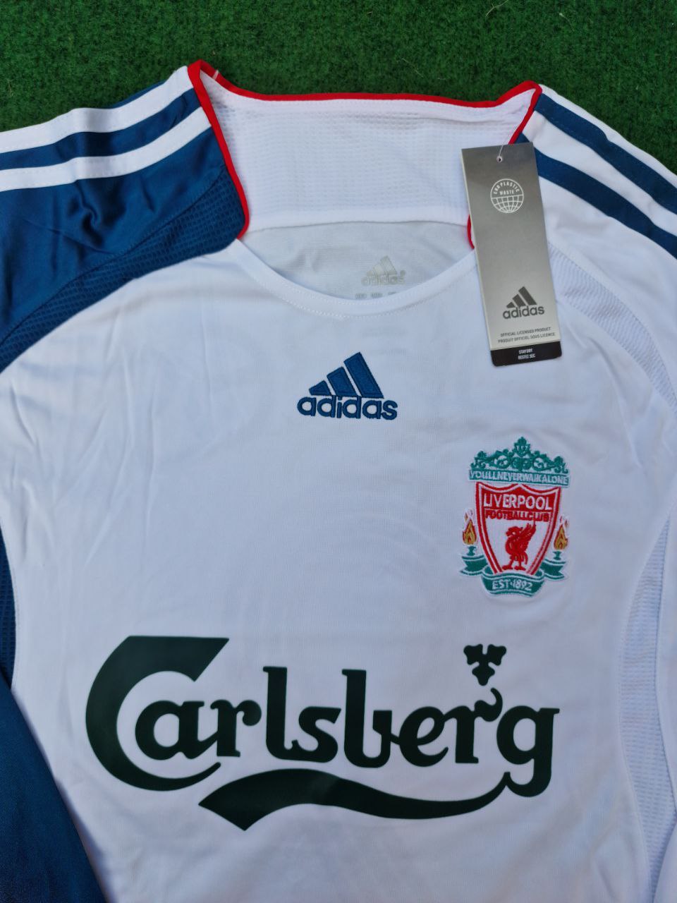 Philippe Coutinho Liverpool White Blue Retro Jersey Trikot Maglia Soccer Shirt