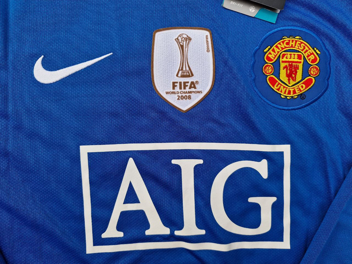 Cristiano Ronaldo Manchester United 2008 Fifa World Cup Champions League Patch Retro Trikot