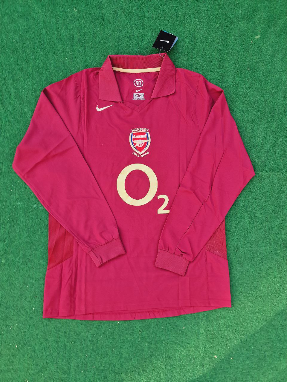 Arsenal Retro 2005 Bordeauxrotes Langarmtrikot