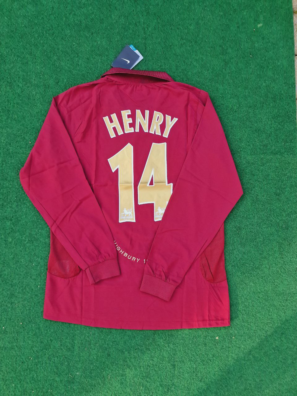 Arsenal Retro 2005 Bordeauxrotes Langarmtrikot