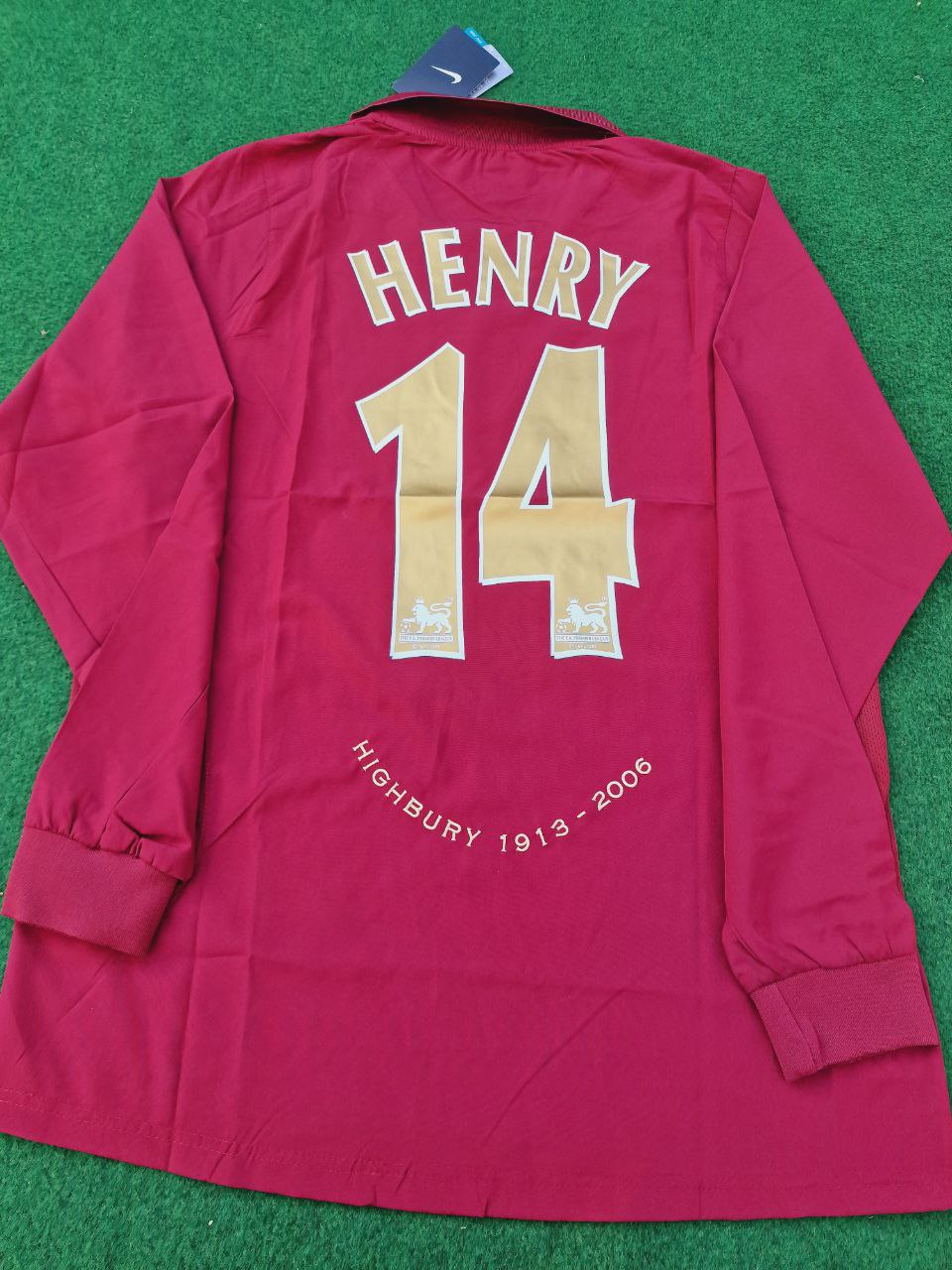 Arsenal Retro 2005 Bordeauxrotes Langarmtrikot