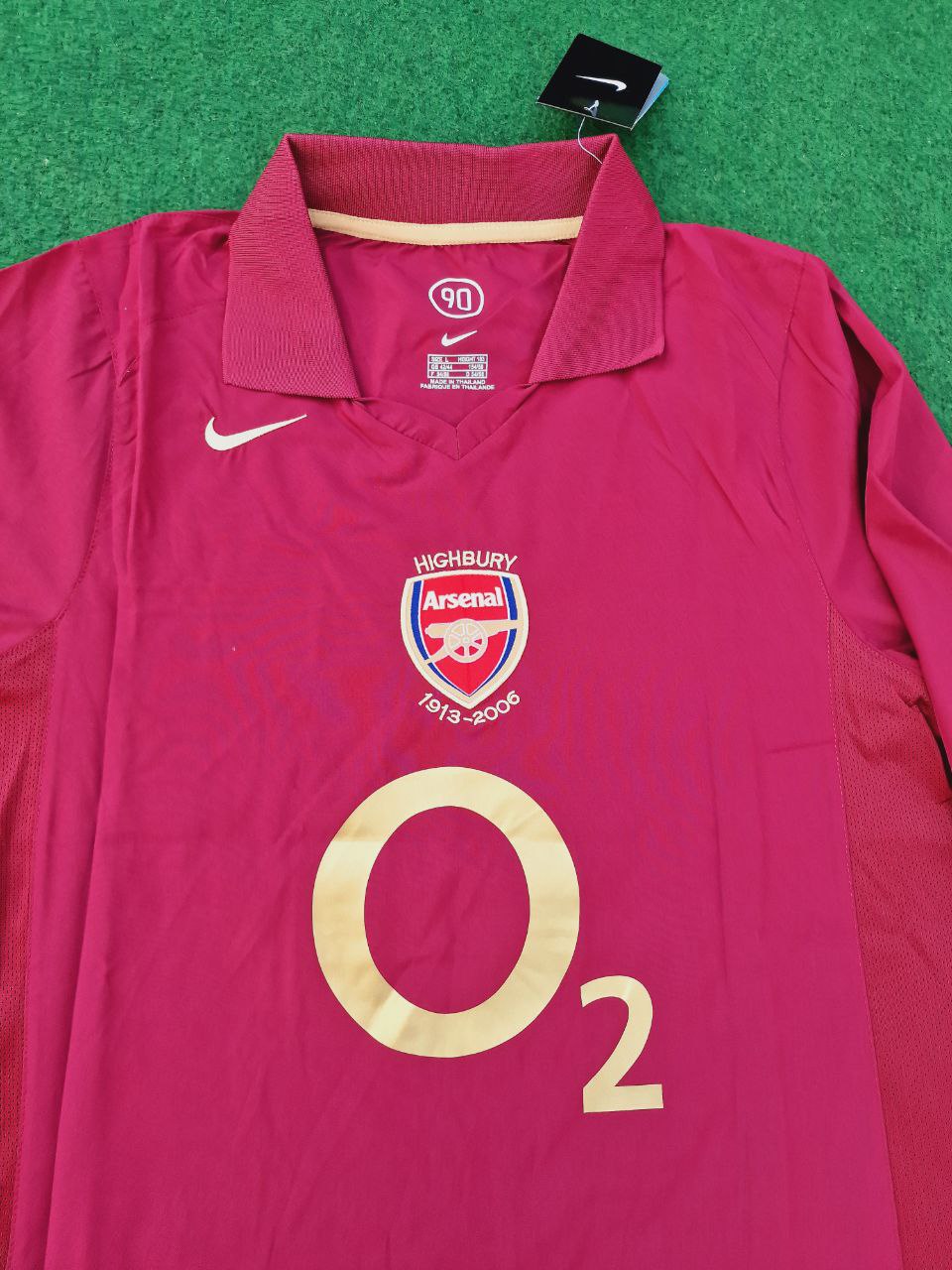 Arsenal Retro 2005 Bordeauxrotes Langarmtrikot