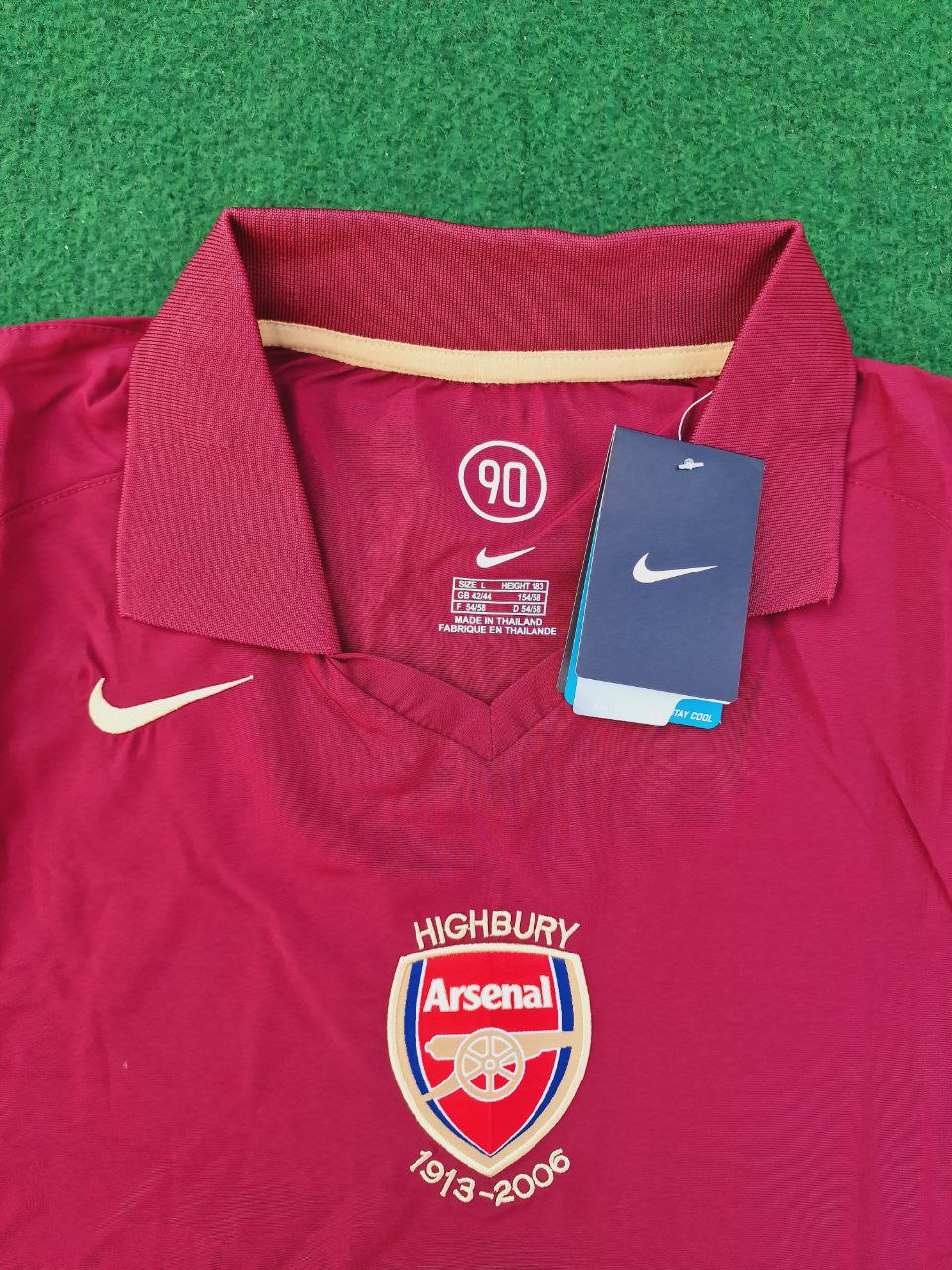 Arsenal Retro 2005 Bordeauxrotes Langarmtrikot