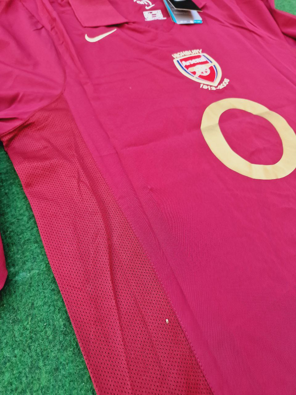 Arsenal Retro 2005 Bordeauxrotes Langarmtrikot