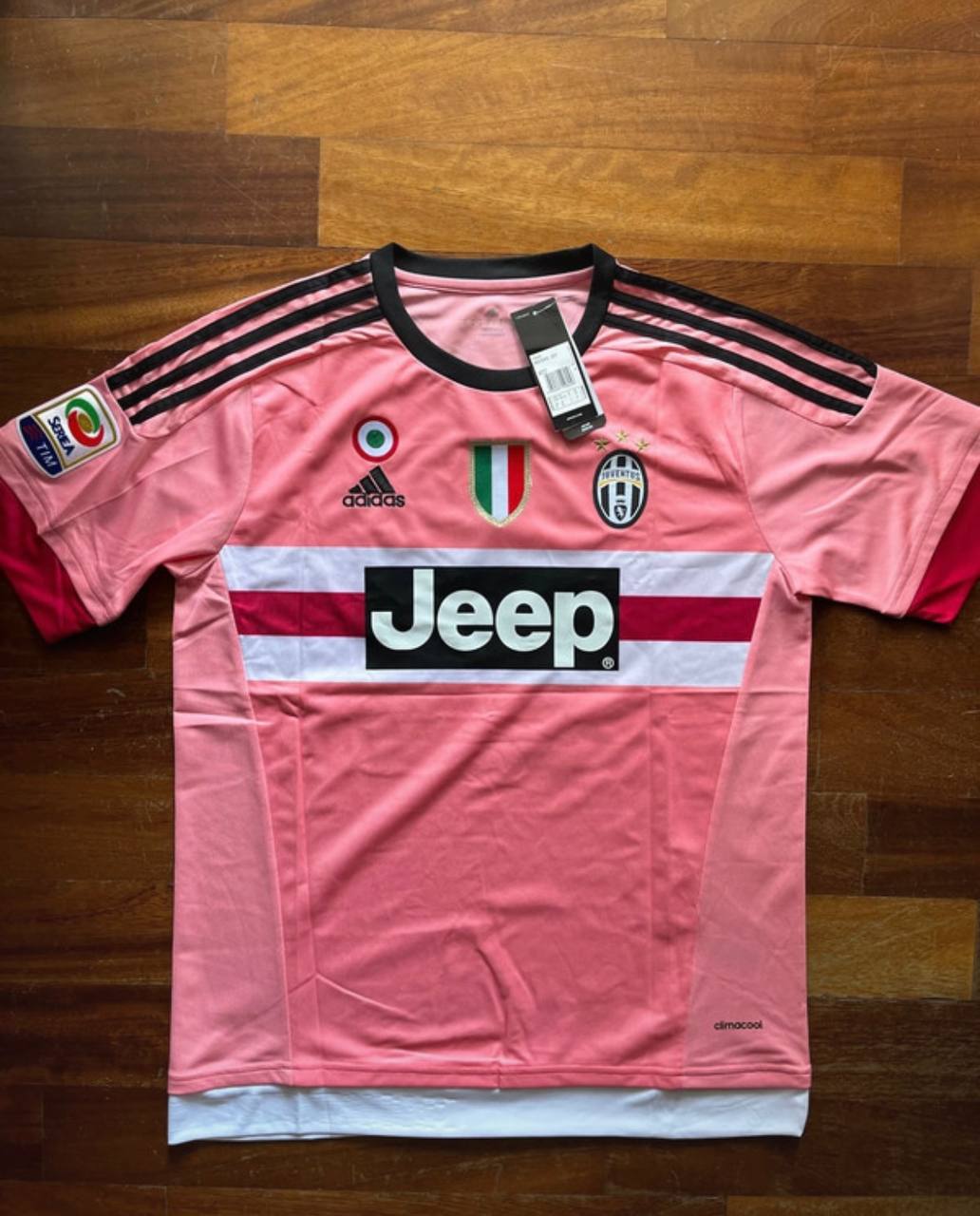 Paulo Dybala Juventus Retro Rosa 2015-2016 Trikot