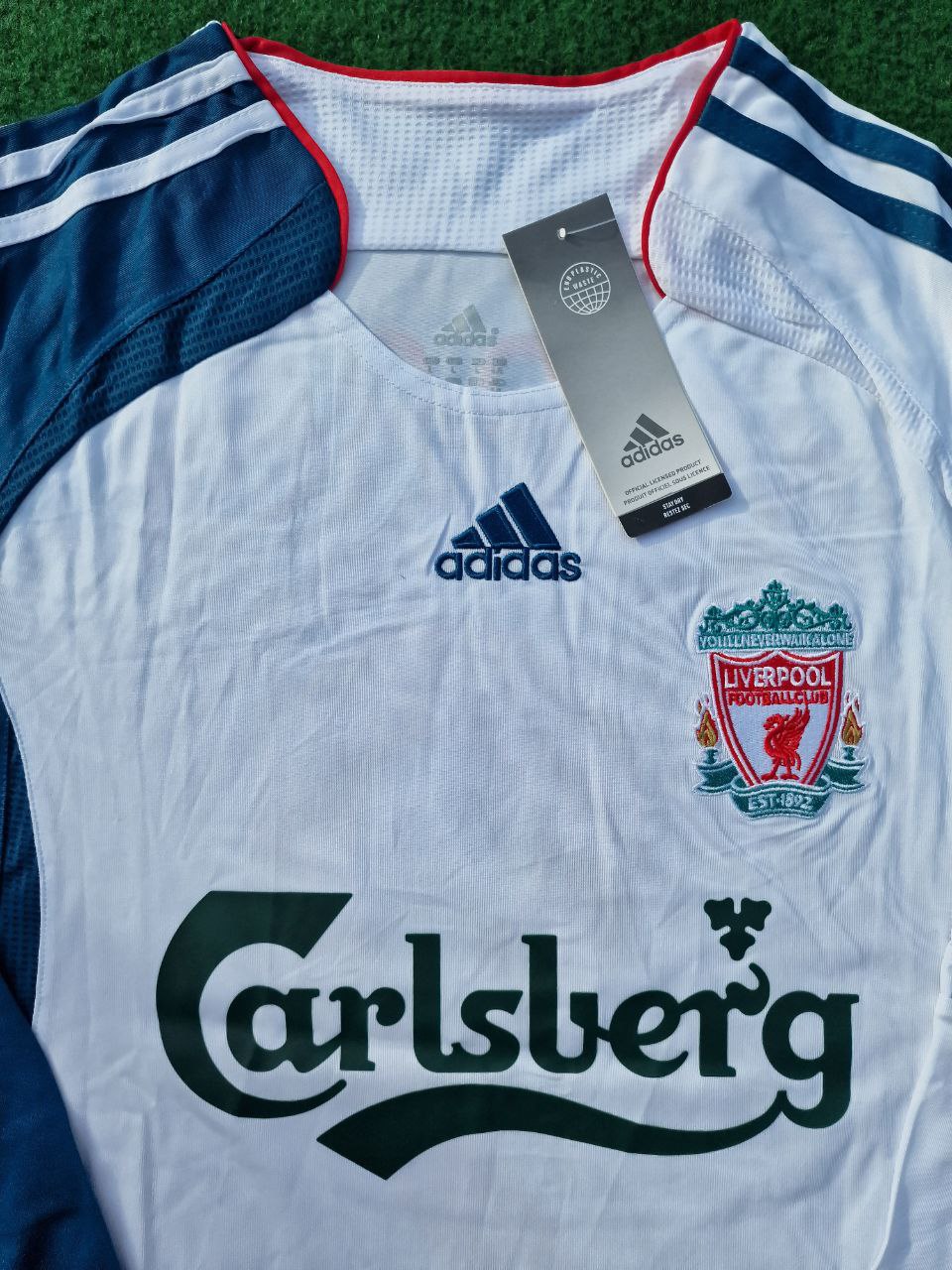 Philippe Coutinho Liverpool White Blue Retro Jersey Trikot Maglia Soccer Shirt