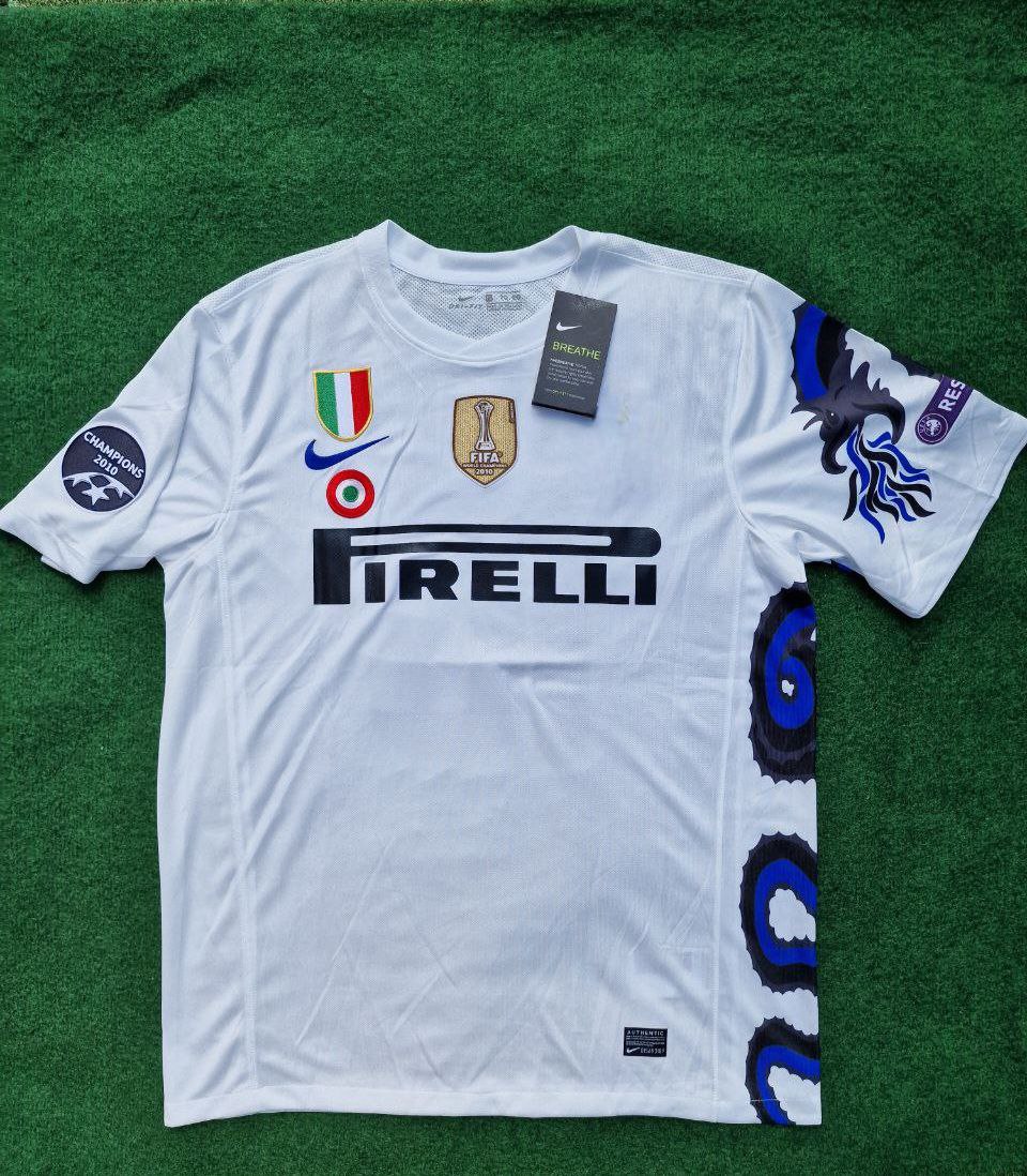 Wesley Sneijder - Inter 2010 2011 White Dragon Jersey Trikot Maillot Maglia Soccer Shirt